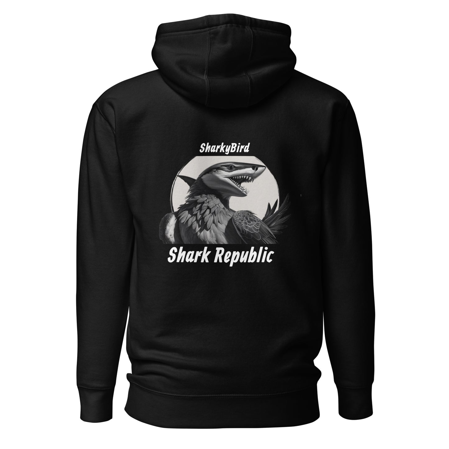 Hoodie sharkybird dos imprimé