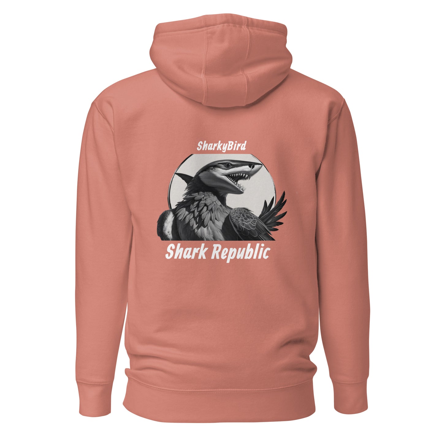 Hoodie sharkybird dos imprimé