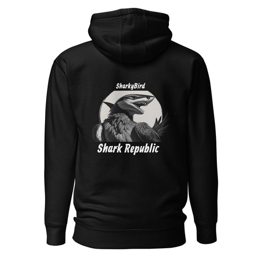 Hoodie sharkybird dos imprimé